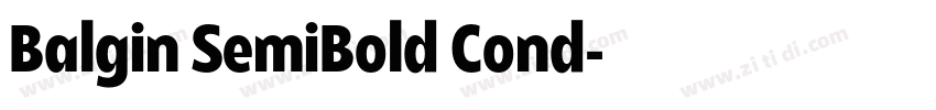 Balgin SemiBold Cond字体转换 Balgin SemiBold Cond字体转换